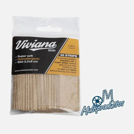 Moleskin Tape Viviana Small Soft Strip Tape 30-Pack, Beige