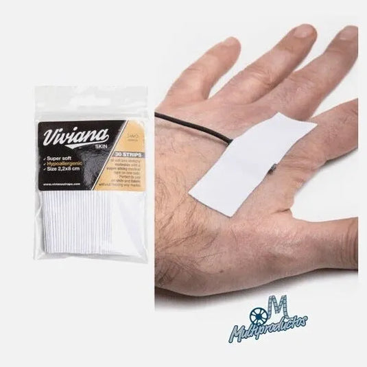 Moleskin Tape Viviana Small Soft Strip Tape 30-Pack, Blanco