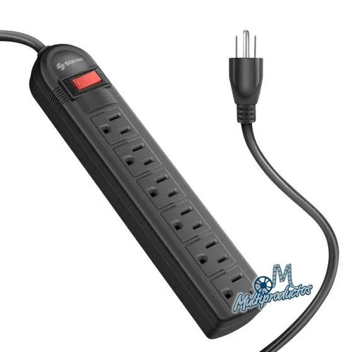 Multicontacto de 6 salidas horizontales