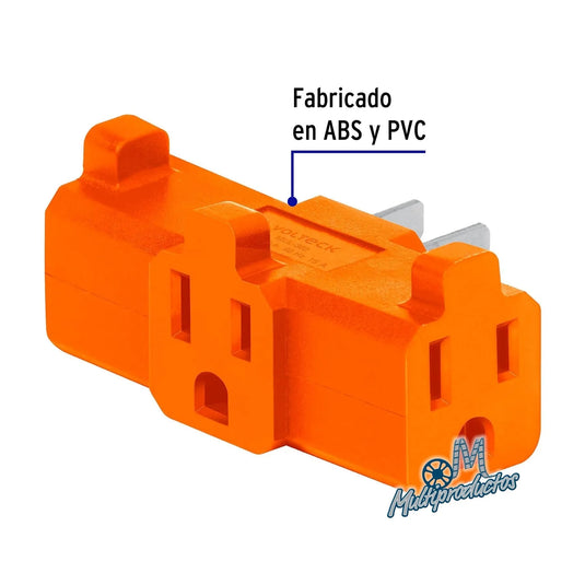 Multicontacto triple aterrizado, tipo "T" CALAVERA