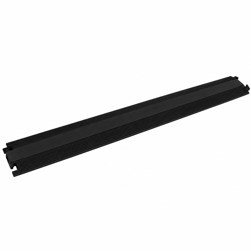 Cargue la imagen en el visor de la galería, PACK PASACABLES PEATONAL NEGRO DE 1 CANAL (4pza ) - 102cm c/u - Multiproductos y expendables SA de CV

