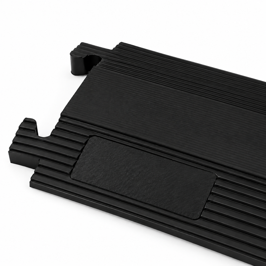 PACK PASACABLES PEATONAL NEGRO DE 1 CANAL (4pza ) - 102cm c/u - Multiproductos y expendables SA de CV