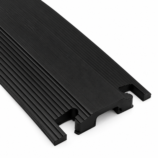PACK PASACABLES PEATONAL NEGRO DE 1 CANAL (4pza ) - 102cm c/u - Multiproductos y expendables SA de CV