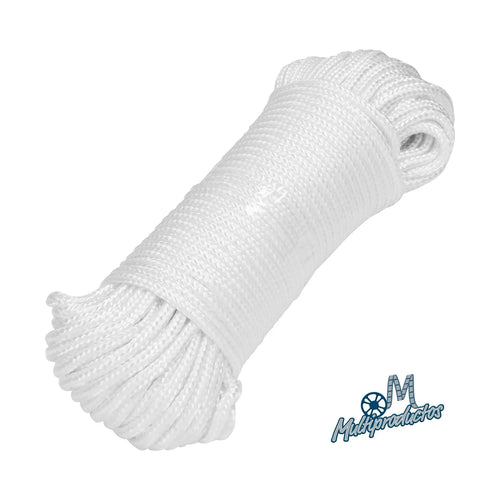 PIOLA de poliéster diamante x 30 m blanca