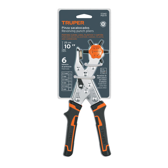 Pinza sacabocados 10", mango Comfort Grip - Multiproductos y expendables SA de CV