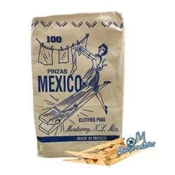 * Pinzas de Madera C-47 - Bolsa con 100pzas