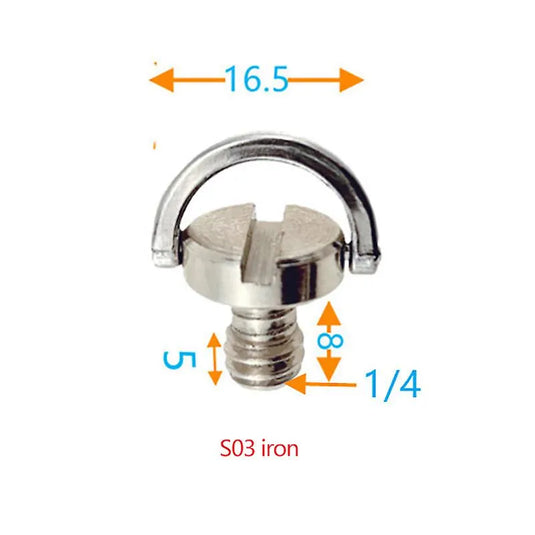 Tornillo para equipos de fotografía