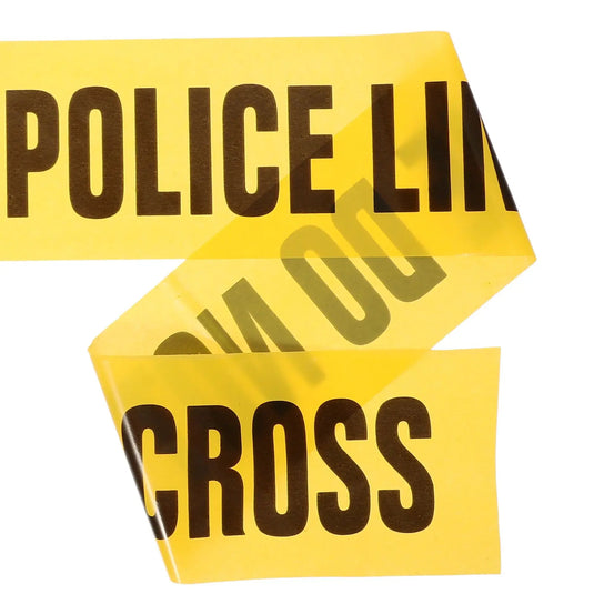 Cinta de Barricada Leyenda en INGLES 3" x 100m