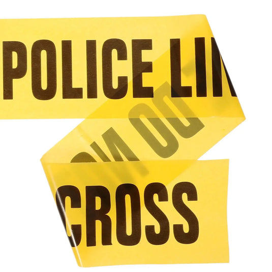 Cinta de Barricada Leyenda en INGLES 3" x 100m