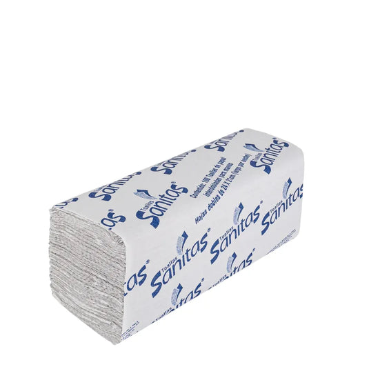 Sanitas Toalla Interdoblada Blanca | Caja con 20 fajillas