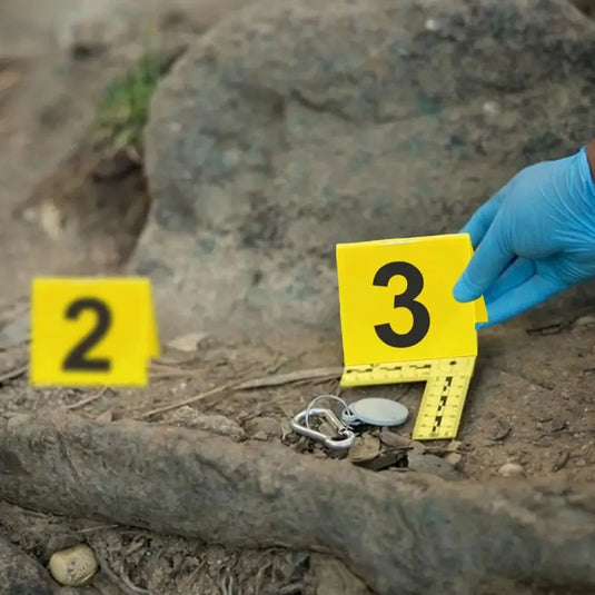 Set de 10 Números de Acrílicos Amarillos, Doble Vista