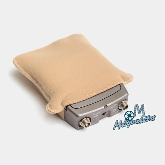 Strap Belt Puffy Pouch, Beige