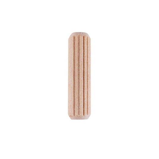 Blíster con 100 taquetes de madera ranurado 5/16" Tarugos