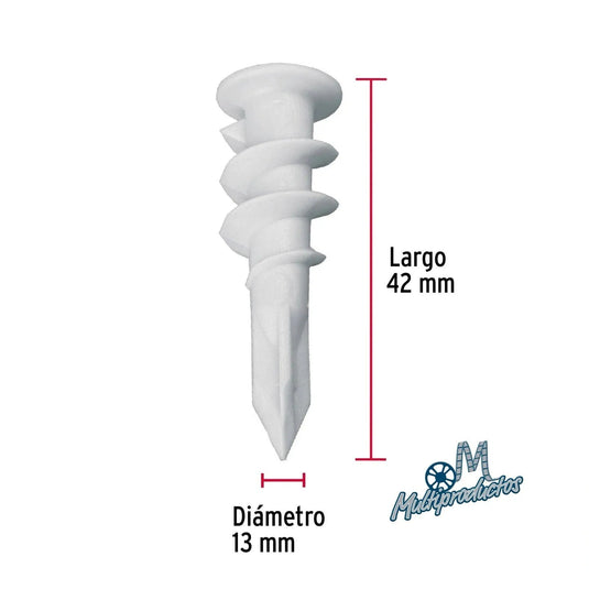 TAQUETES COLA DE MARRANO TABLAROCA 100pz