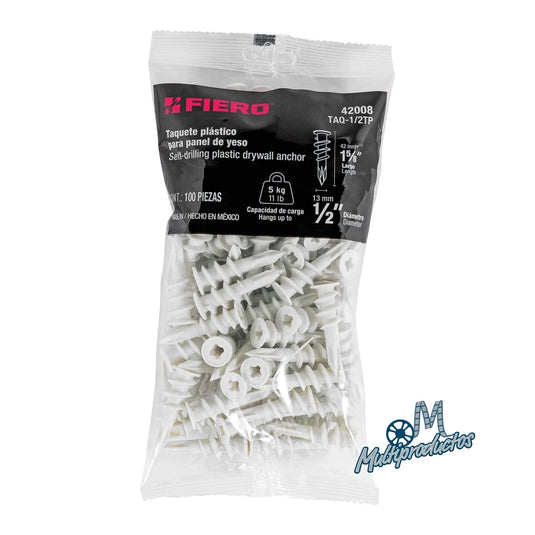 TAQUETES COLA DE MARRANO TABLAROCA 100pz