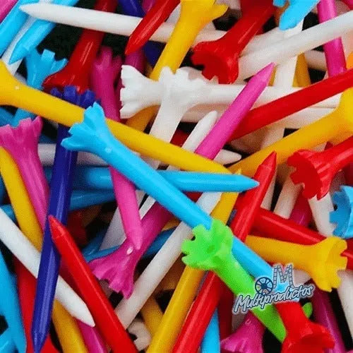 TEES DE GOLF DE PLASTICO 70 Mm 25 Pz