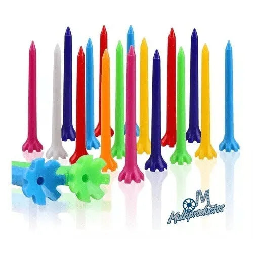 TEES DE GOLF DE PLASTICO 70 Mm 25 Pz