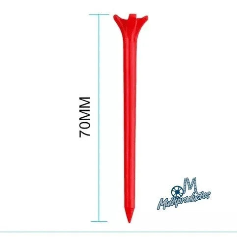 TEES DE GOLF DE PLASTICO 70 Mm 25 Pz