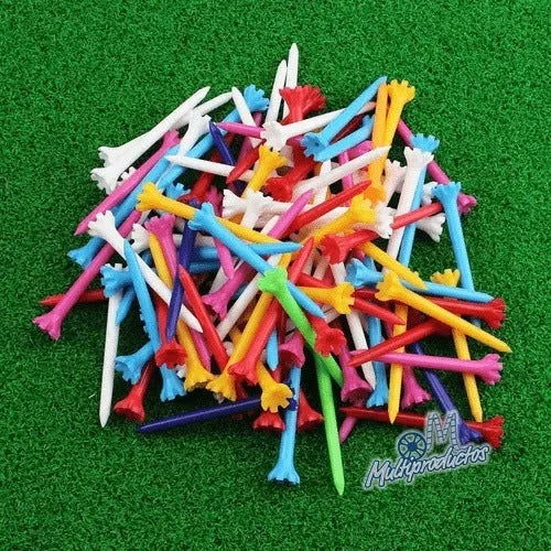 TEES DE GOLF DE PLASTICO 70 Mm 25 Pz