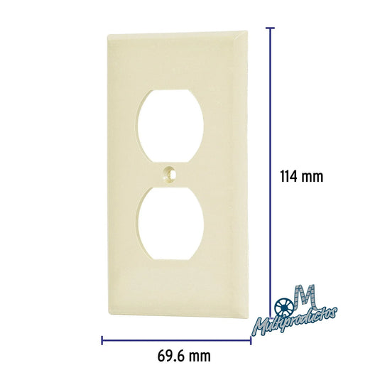 Tapa DUPLEX Economica para Chalupa ó Electroregistro Rectangular