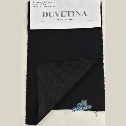 * Tela Negra Duvetina Retardante de Flama Aterciopelada 1.75 alto