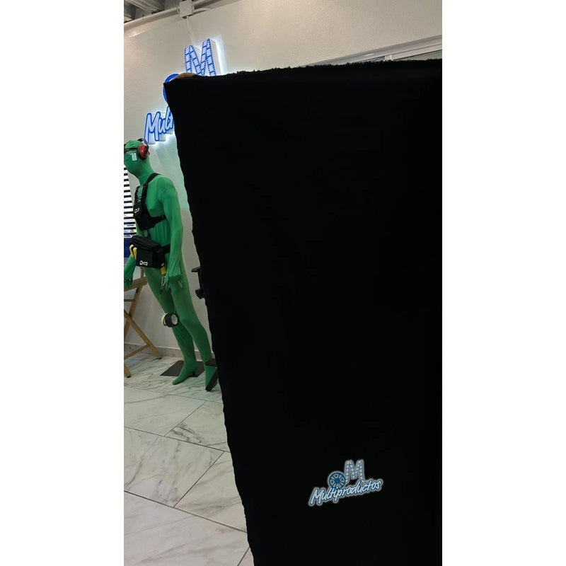 Cargue la imagen en el visor de la galería, * Tela Negra Duvetina Retardante de Flama Aterciopelada 1.75 alto
