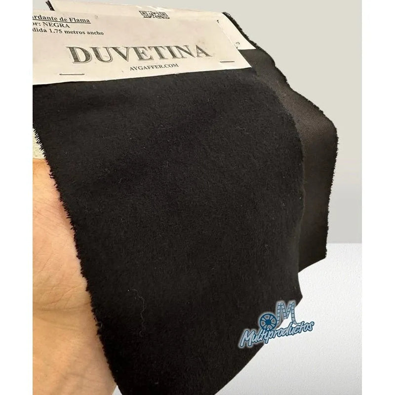 Cargue la imagen en el visor de la galería, * Tela Negra Duvetina Retardante de Flama Aterciopelada 1.75 alto
