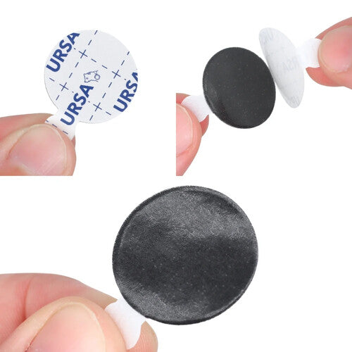 Cargue la imagen en el visor de la galería, Círculos Adhesivos URSA Premium Sticky Circles para Micrófonos Lavalier (60 Unidades)
