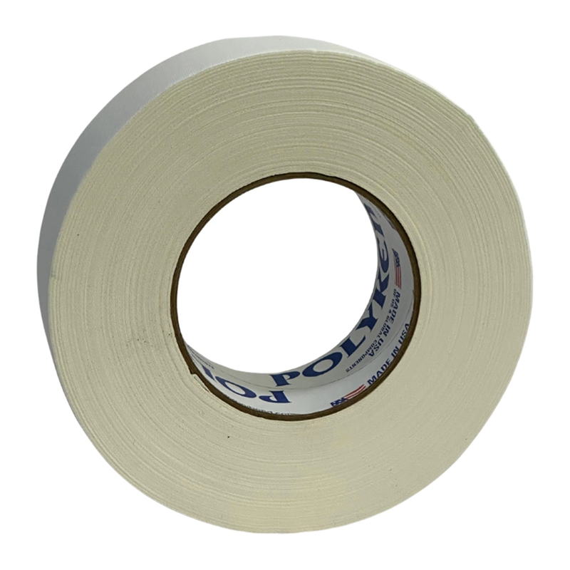 Cargue la imagen en el visor de la galería, Cinta gaffer premium Polyken 510. Rollo de cinta gaffer profesional Polyken 510 blanca vista frontal.
