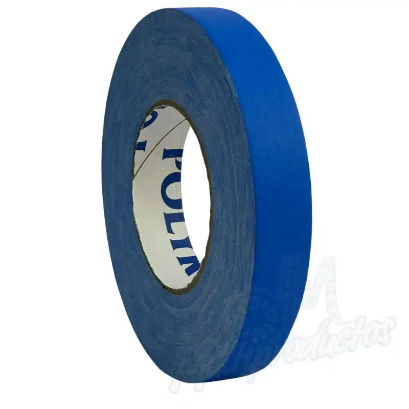 Cargue la imagen en el visor de la galería, Cinta gaffer mate Polyken 510 de 24 mm x 50 m. Rollo de cinta gaffer Polyken 510 color azul en vista de tres cuartos.
