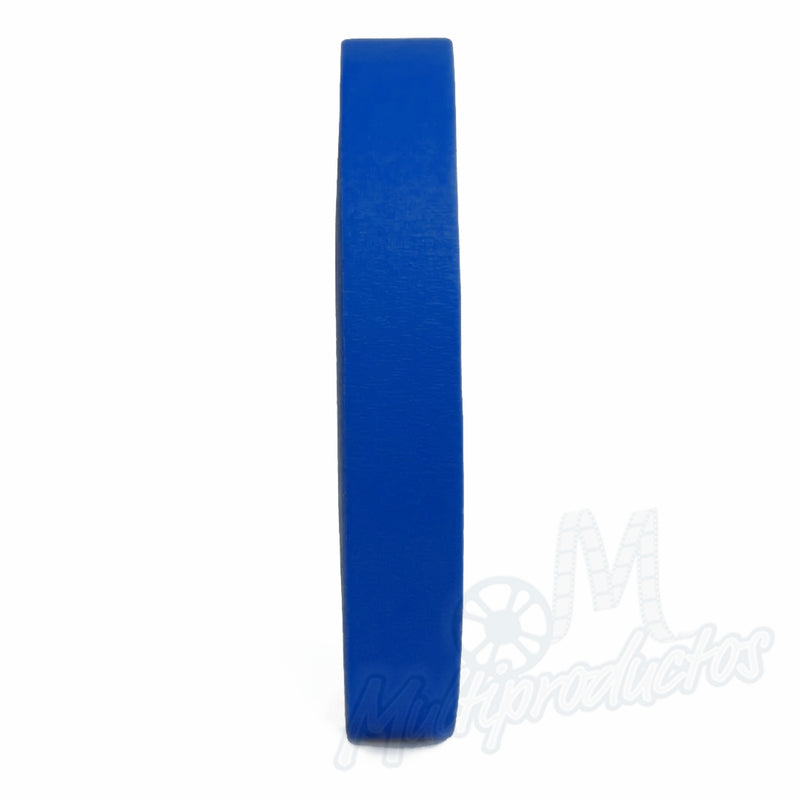 Cargue la imagen en el visor de la galería, Cinta gaffer mate Polyken 510 de 24 mm x 50 m. Rollo de cinta gaffer color azul Polyken 510 visto de perfil mostrando su grosor y acabado mate.
