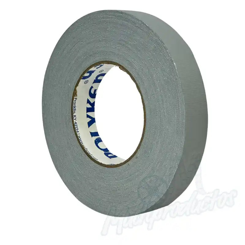 Cargue la imagen en el visor de la galería, Cinta gaffer mate Polyken 510 de 24 mm x 50 m. Cinta gaffer premium Polyken 510 color gris en posición tres cuartos.
