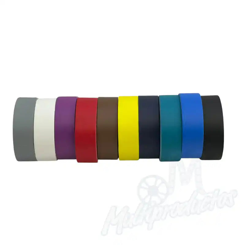 Cargue la imagen en el visor de la galería, Cinta gaffer mate Polyken 510 de 48 mm x 50 m. Alineación horizontal de rollos de cinta gaffer Polyken 510 de 48 mm x 50 m en múltiples colores.
