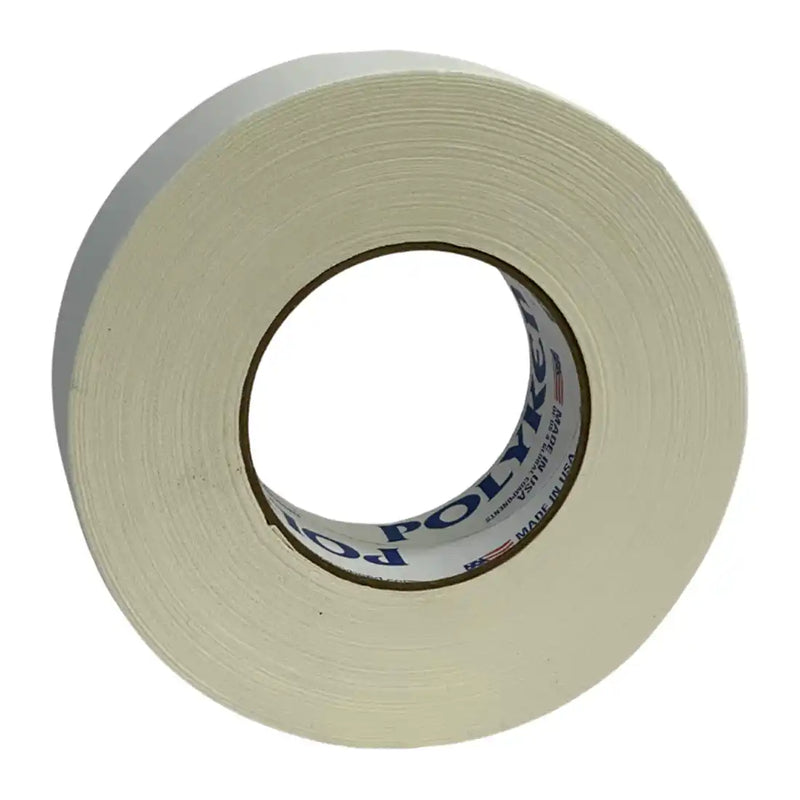 Cargue la imagen en el visor de la galería, Cinta gaffer mate Polyken 510 de 48 mm x 50 m. Rollo de cinta gaffer profesional Polyken 510 blanca vista frontal.
