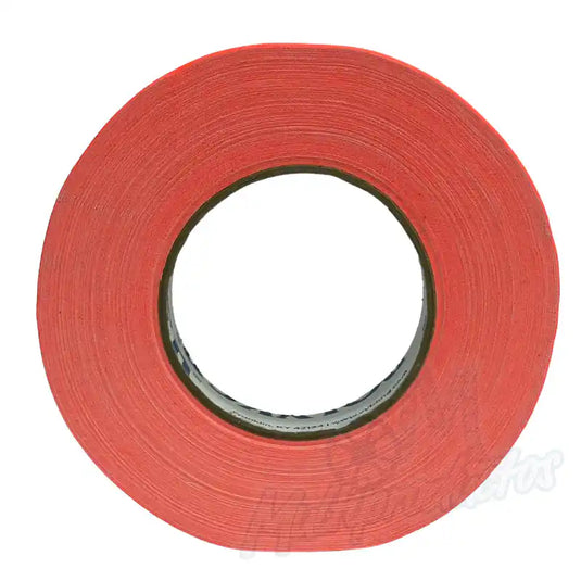 Cinta gaffer neón Polyken 510 24 mm x 45 m. Rollo de cinta gaffer neón color naranja Polyken 510 de 48 mm x 45 m vista frontal.