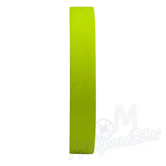 Cinta gaffer neón Polyken 510 24 mm x 45 m. Rollo de cinta gaffer neón color amarillo Polyken 510 visto de perfil mostrando su grosor y acabado fluorescente.