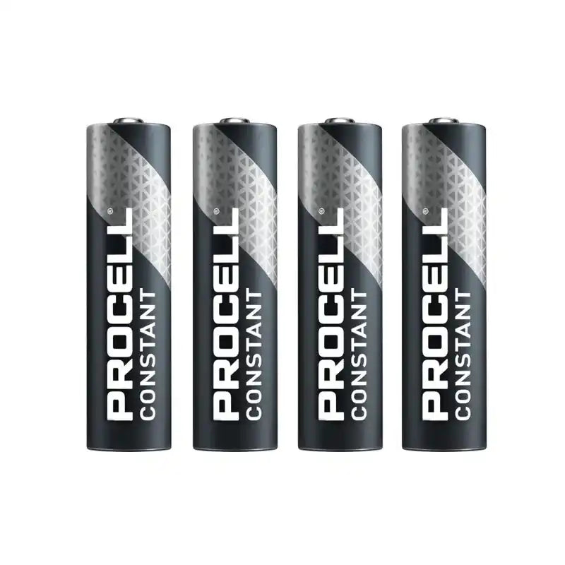 Cargue la imagen en el visor de la galería, Pilas AAA Procell PC2400 multiproductos. Juego de 4 pilas alcalinas AAA Procell Constant PC2400 de 1.5V alineadas verticalmente.
