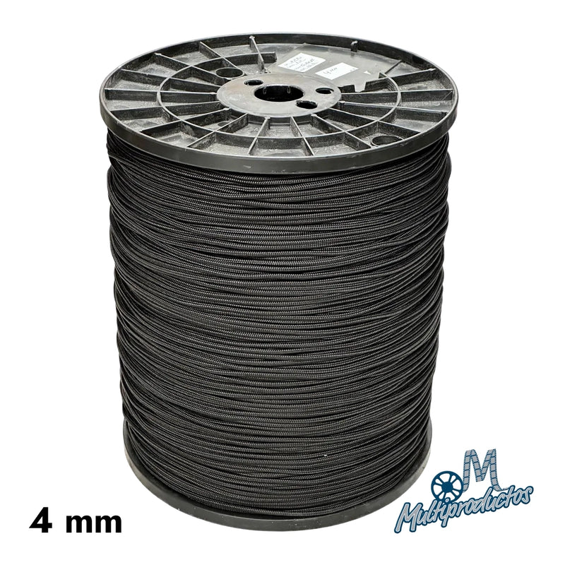 Cargue la imagen en el visor de la galería, Piola negra tejido diamante carrete de 10 kg. Carrete de 10 kg de piola negra de polipropileno tejido diamante de 4 mm de grosor.
