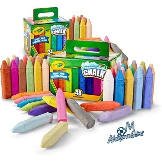 Cargue la imagen en el visor de la galería, Gises Crayola gigantes colores brillantes 24 pza
